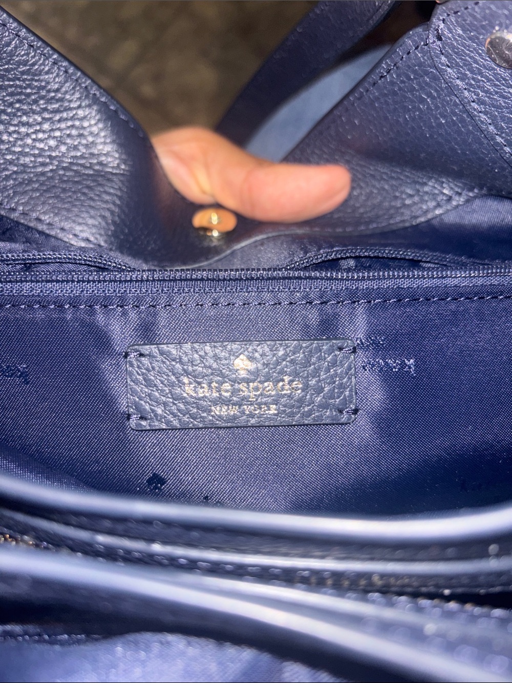kate spade Blue & Black Patchwork Shoulder Bag - Picture 2 of 5